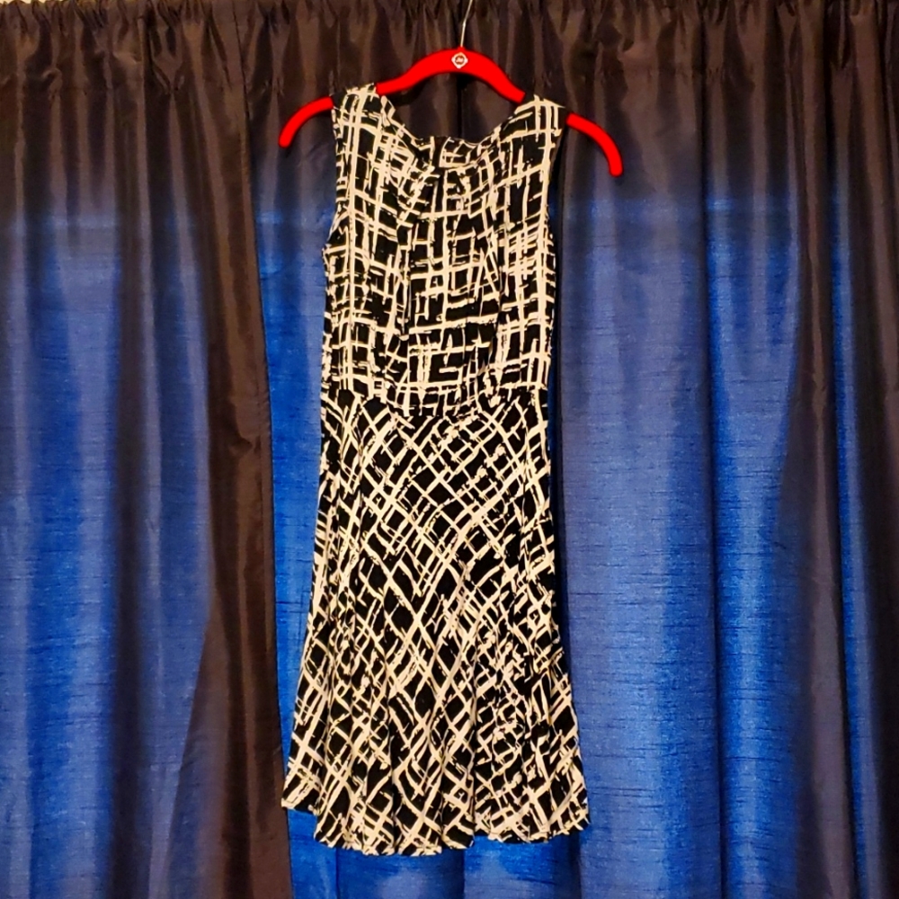 AB Studio Black & White Dress, size 6